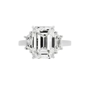 Emerald Cut Diamond Engagement Rings, Lab Grown