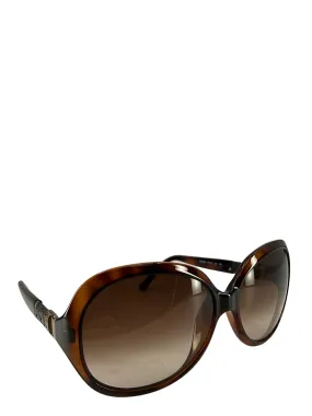 Fendi Brown And Leather Sunglasses