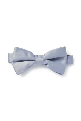 Gray Satin Bow Tie