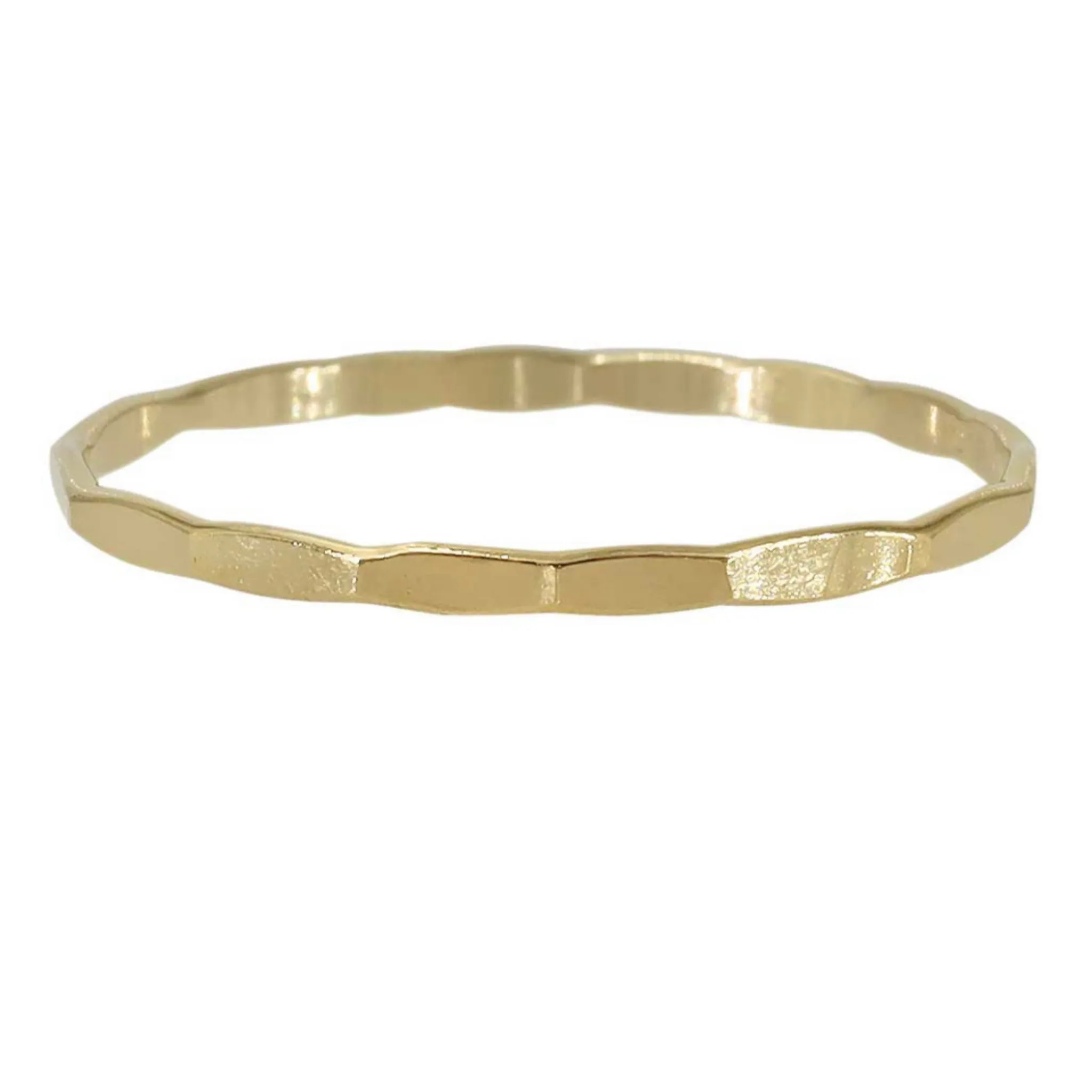 Hammered Gold Filled Stacking Ring