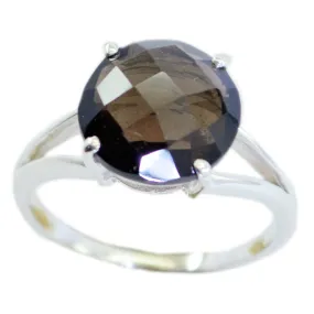 Jaipur Gem Smoky Quartz 925 Sterling Silver Rings Jewelry Online