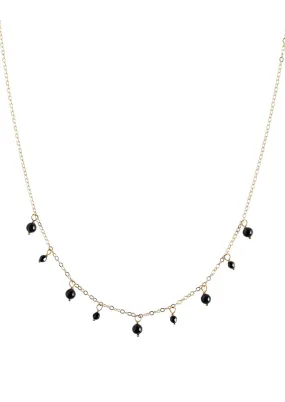 Jasmine Black Gold Necklace