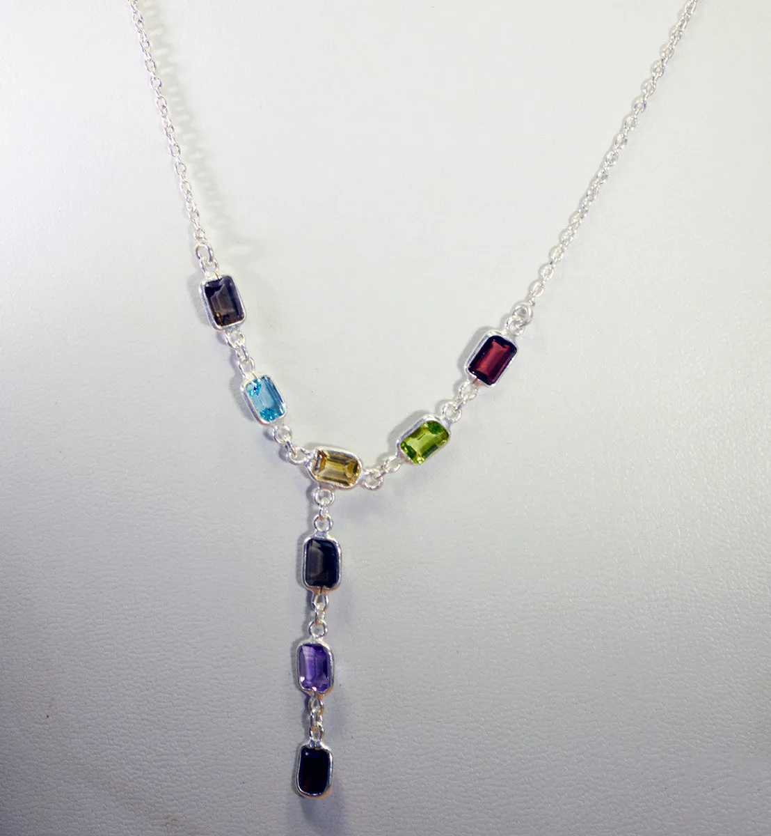 jewellery 925 Solid Sterling Silver adorable genuine Multi Necklace gift UK