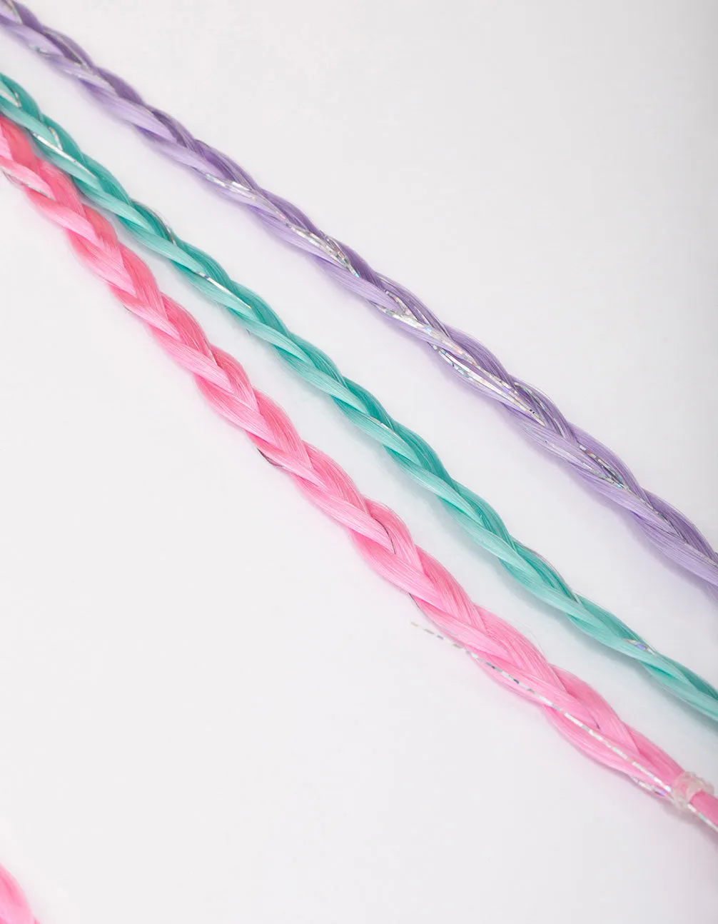 Kids Pastel Braided Bunny Hair Extension Clip