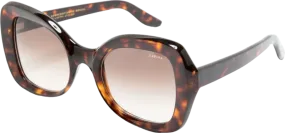 Lapima Brown Tortoise Isabel Oversize-frame Sunglasses In Case One Size