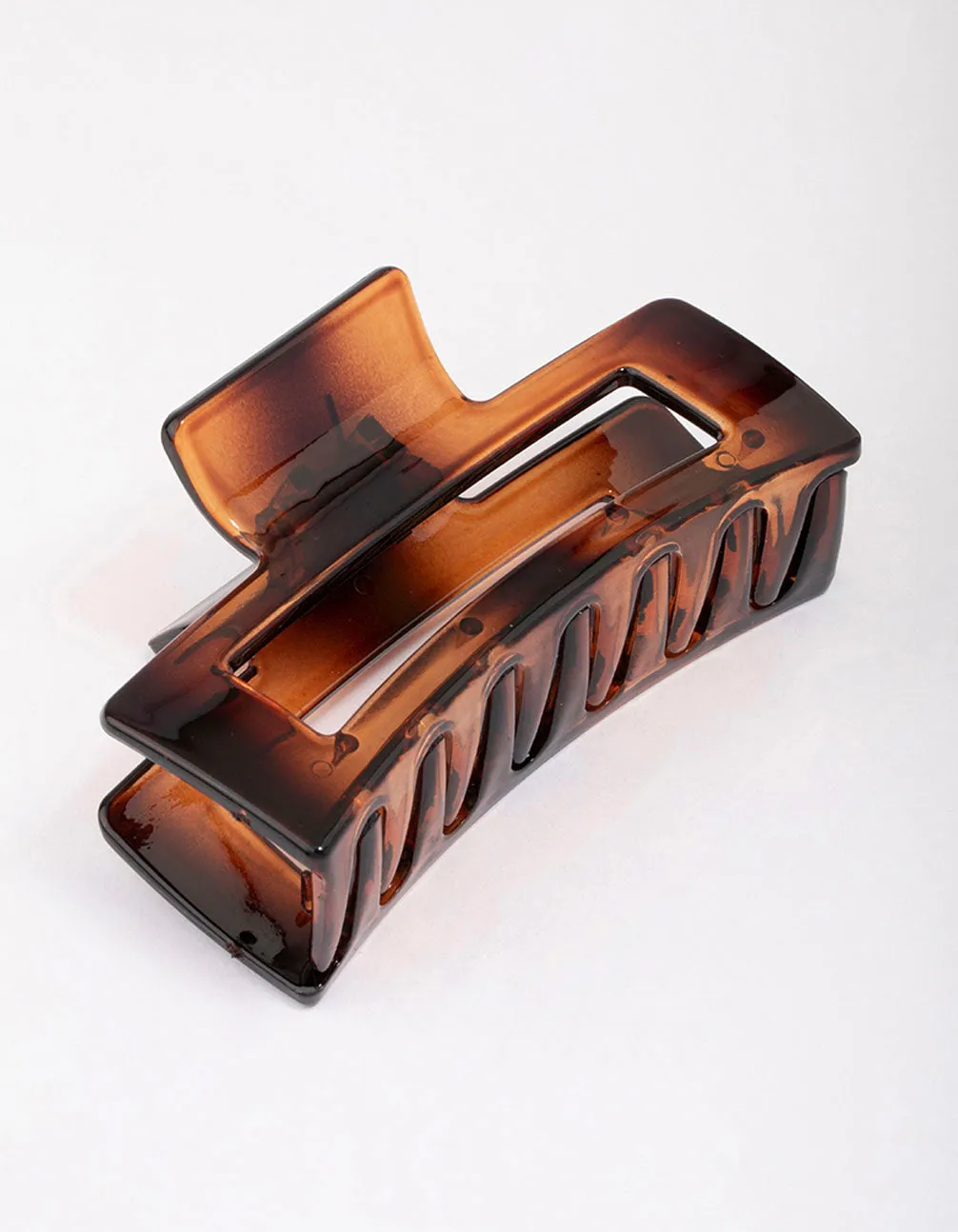 Large Rectangular Tortoiseshell Hair Claw Clip