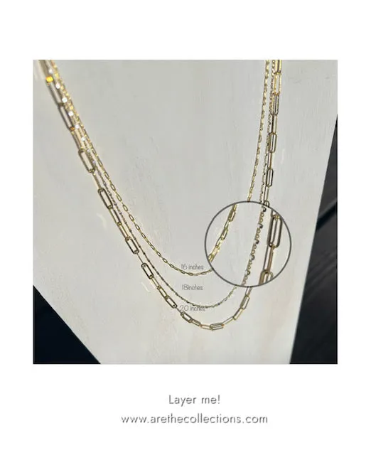 Layer me! Petit elongated cable chain.