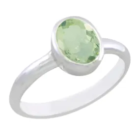 Stunning Green Amethyst Magnetic Gem 925 Sterling Silver Ring - Bestselling Jewelry Store