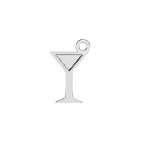 Martini Glass Charm | Sterling Silver