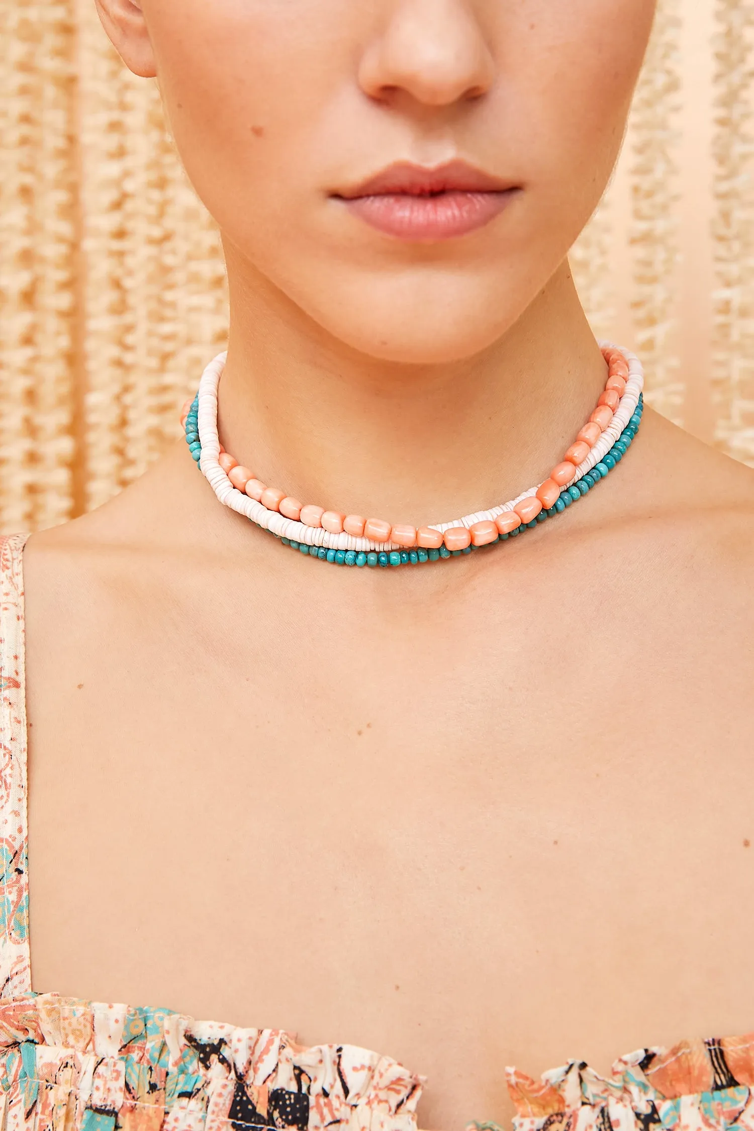 Mini Shell Choker - Pink Luhuanus