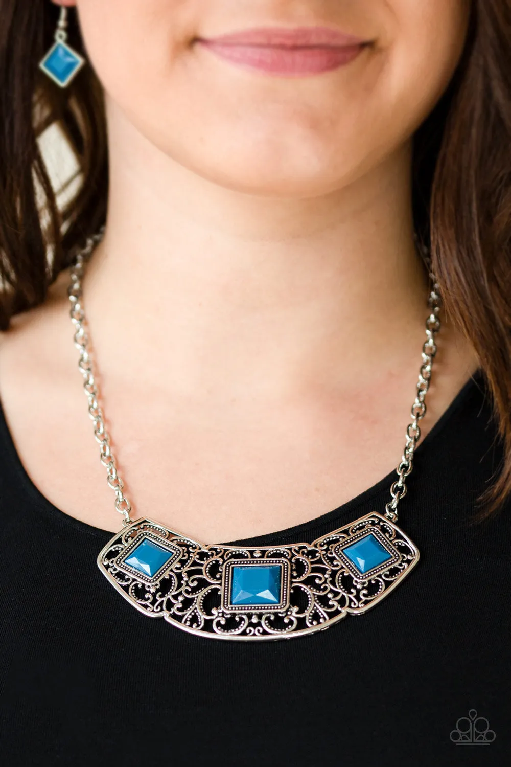 Paparazzi Feeling Inde-PENDANT - Blue Necklace