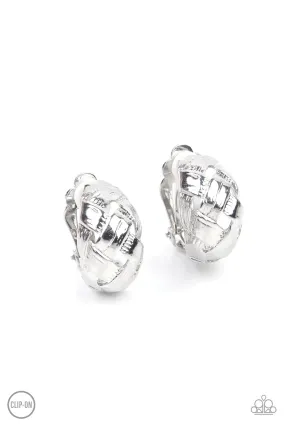 Paparazzi Wrought With Edge - Silver Clip On Earrings