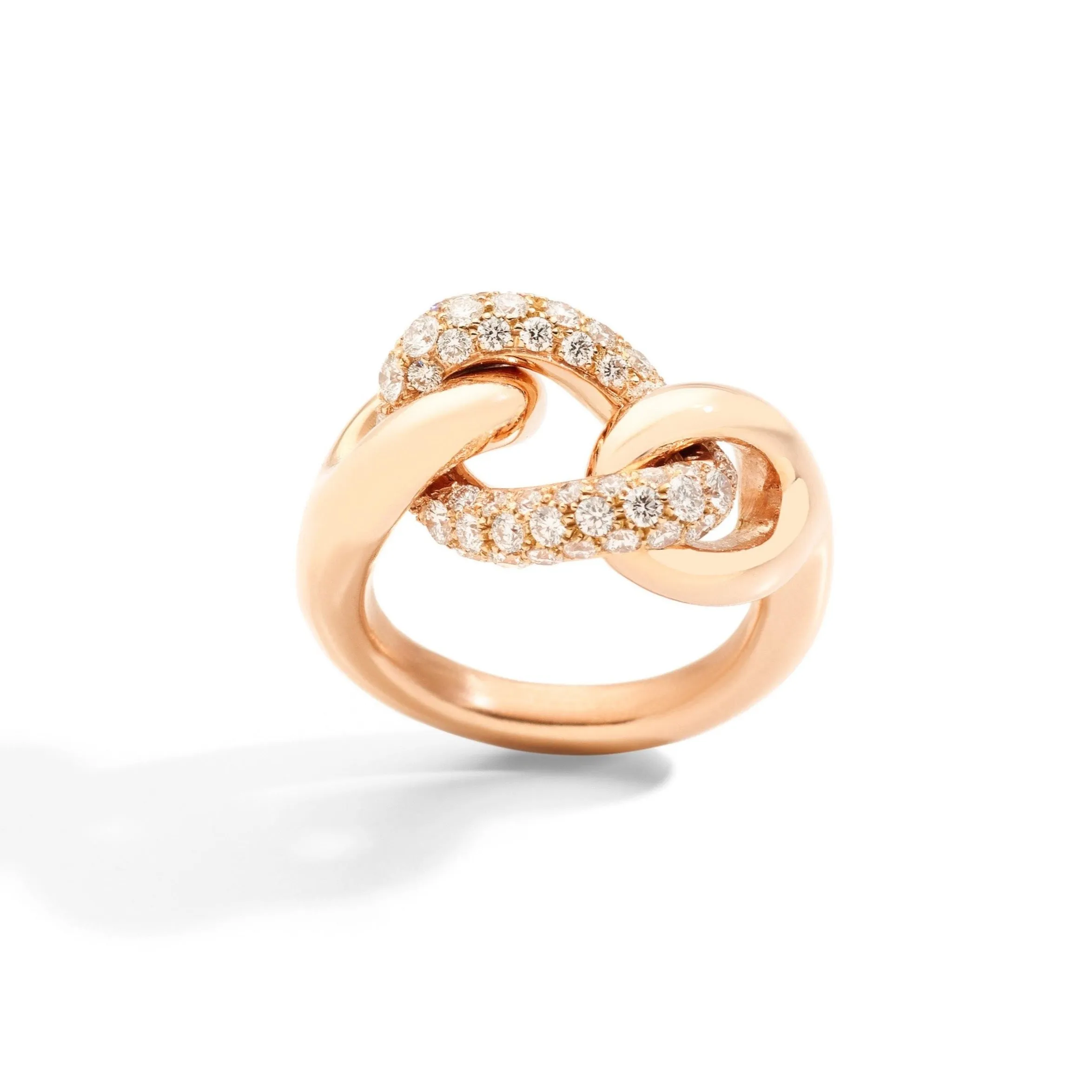 Pomellato - Catene - Ring, 18k Rose Gold with Diamonds