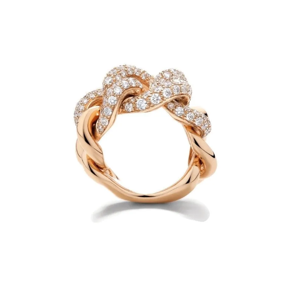 Pomellato - Catene Ring with Diamonds, 18k Rose Gold