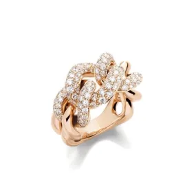 Pomellato - Catene Ring with Diamonds, 18k Rose Gold