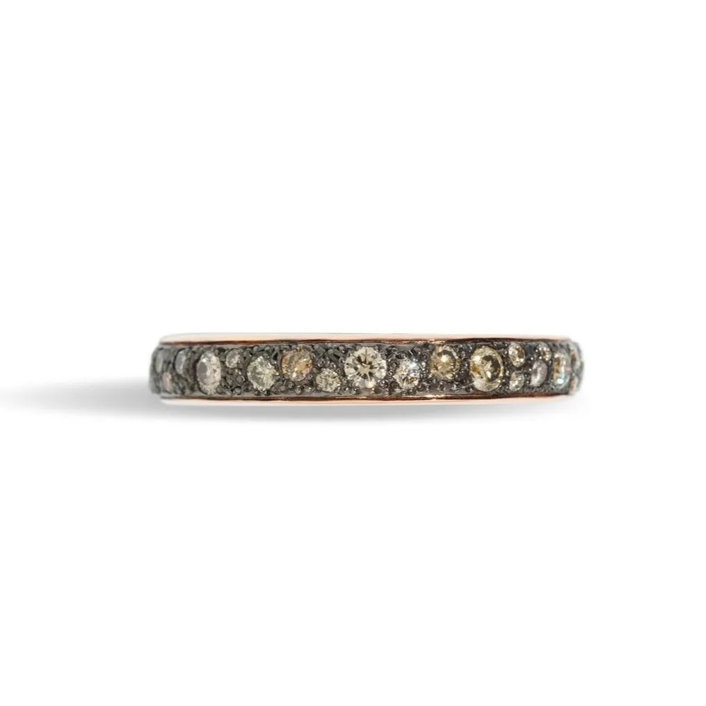 Pomellato - Iconica - Brown Diamonds Band Ring, 18k Rose Gold