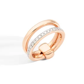 Pomellato - Iconica - Diamond Band Ring, 18K Rose Gold