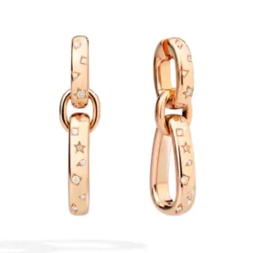 Pomellato - Iconica - Drop Earrings with Diamonds, 18k Rose Gold