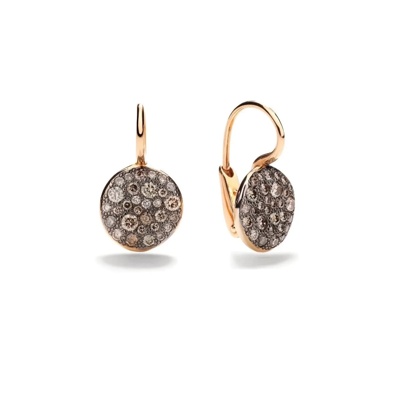 Pomellato - Sabbia - Drop Earrings with Brown Diamonds, 18k Rose Gold