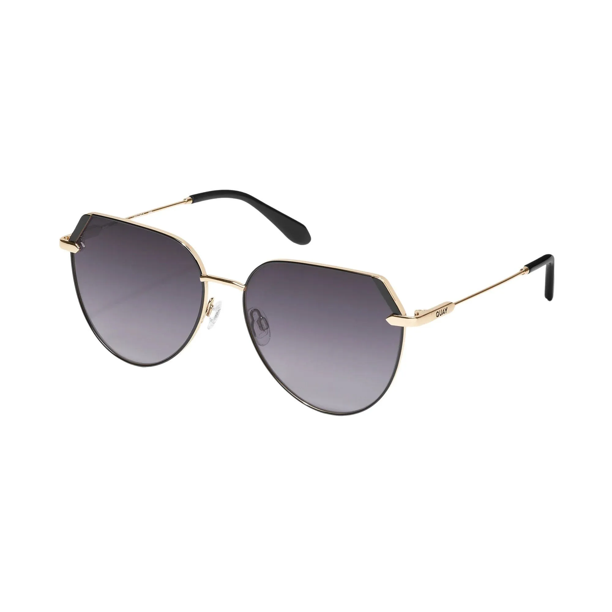 Quay Women's Main Character Oversized Flat-Top Rounded Sunglasses