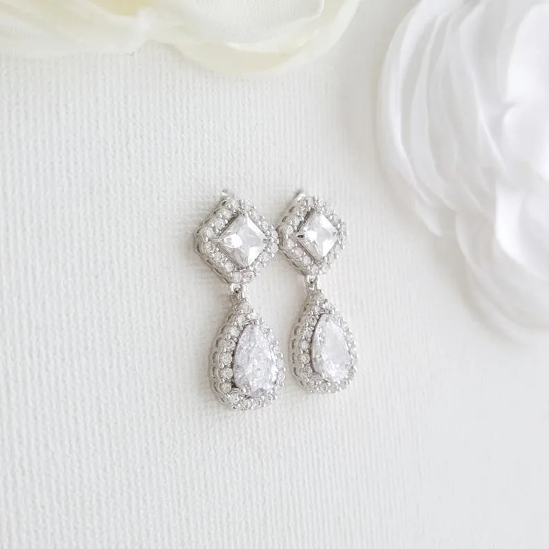 Rose Gold Bridesmaids Earrings- Kala