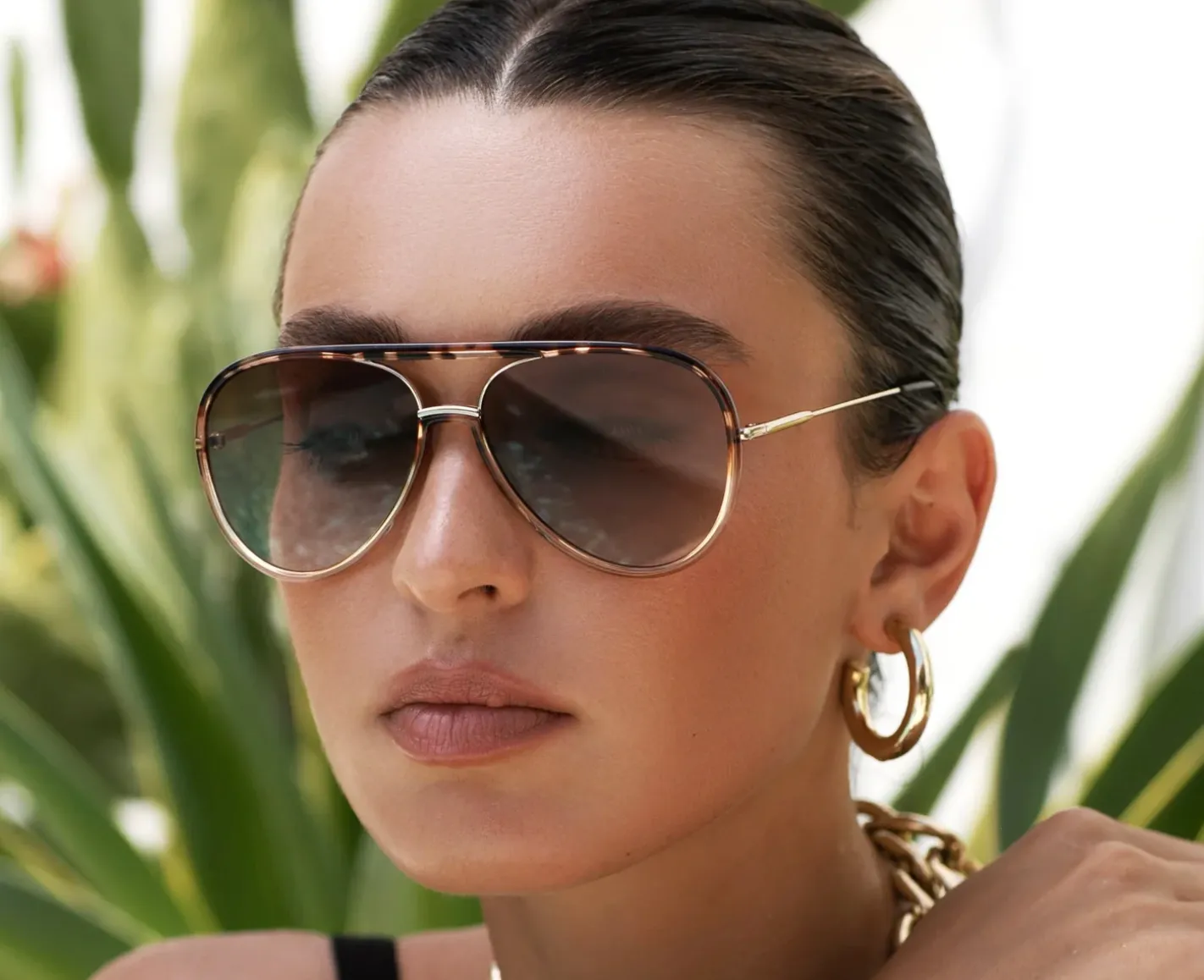 Shay Sunglasses ? Tortoise/Gold Mirrored