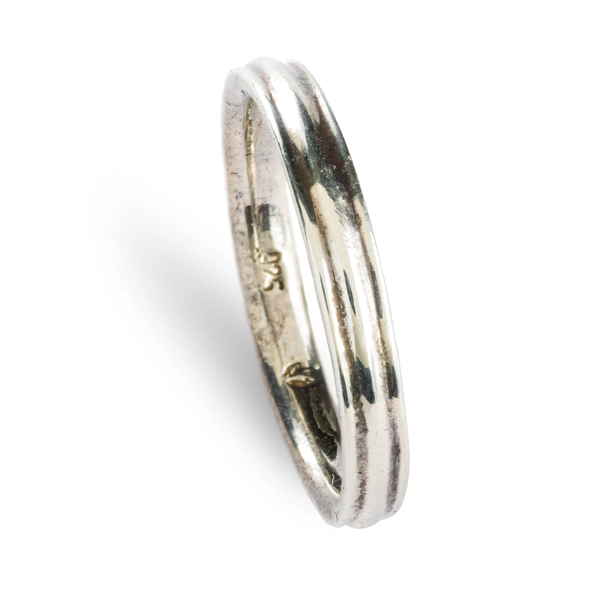 Silver Groove Ring