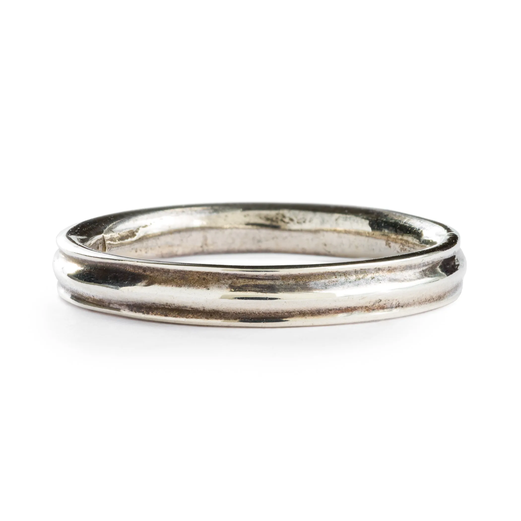 Silver Groove Ring