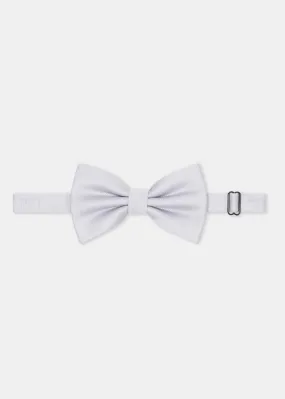 Silver S Bow Tie