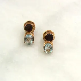 Smokey Quartz and Blue Topaz Separates