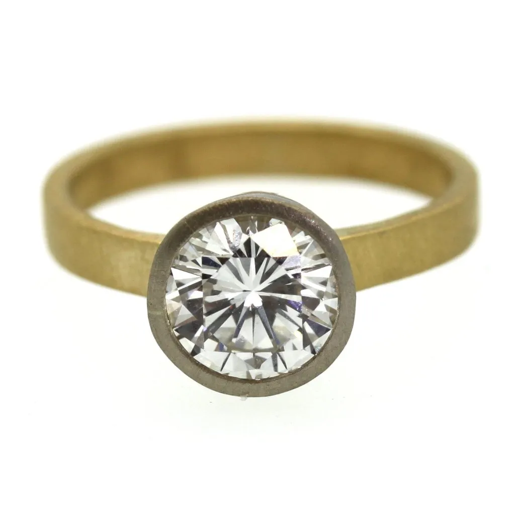 Solitaire Bezel Engagement Ring