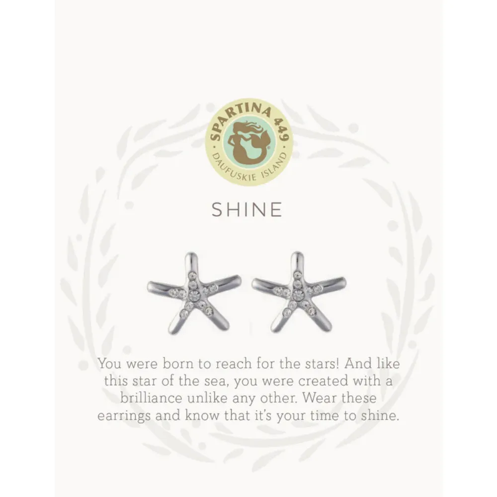 Spartina Sea La Vie Stud Earrings - Shine/Starfish