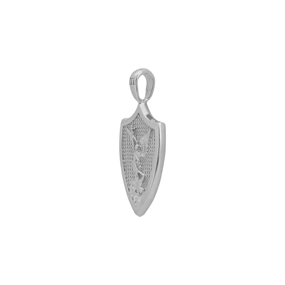 St. Michael Pendant - White Gold