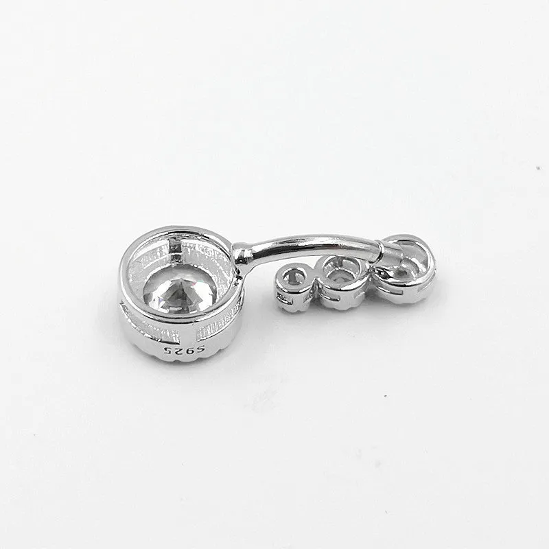 Sterling Silver Belly Button Rings Body Jewelry For Women