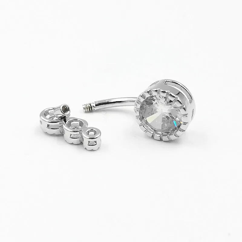 Sterling Silver Belly Button Rings Body Jewelry For Women