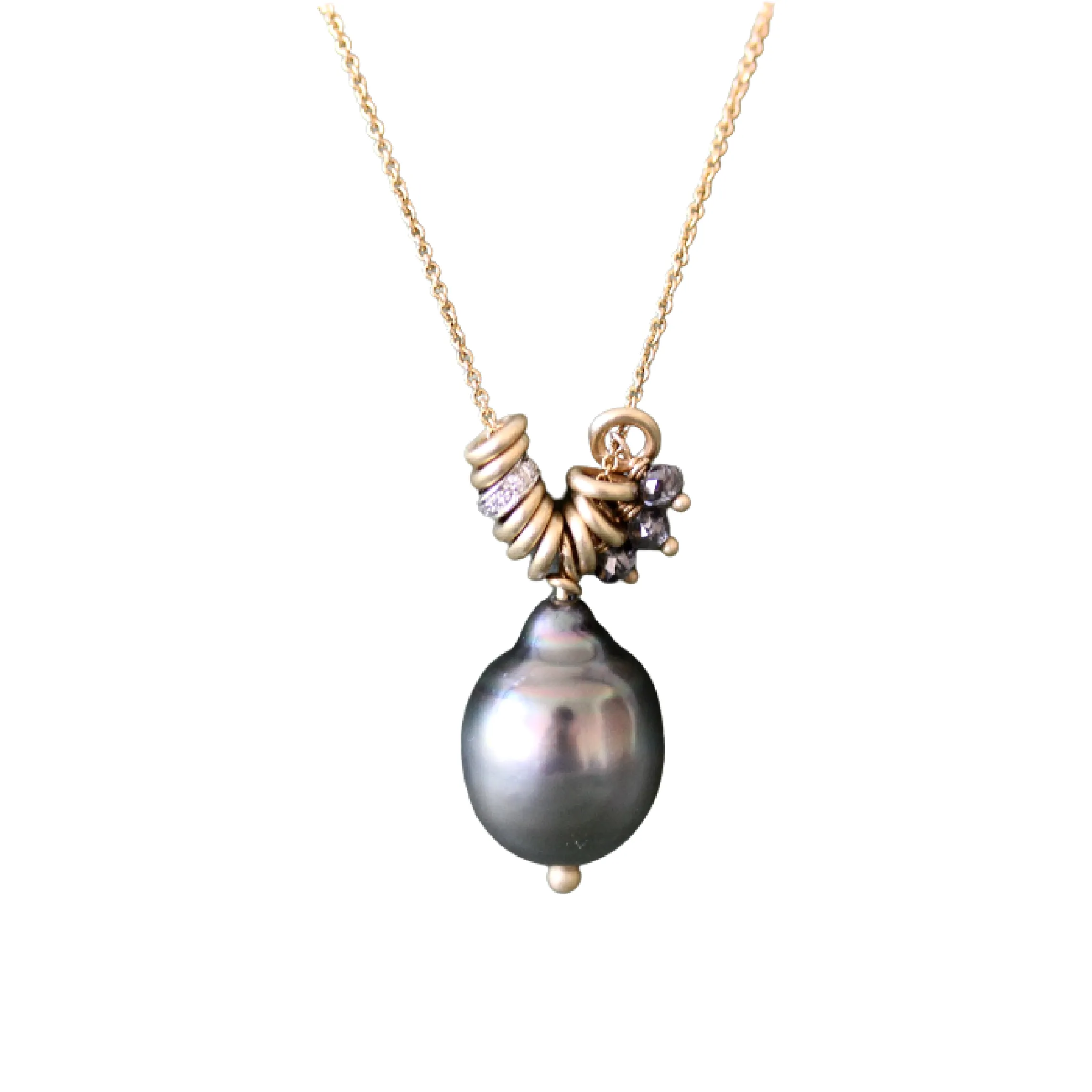 Tahitian Pearl Charm Necklace