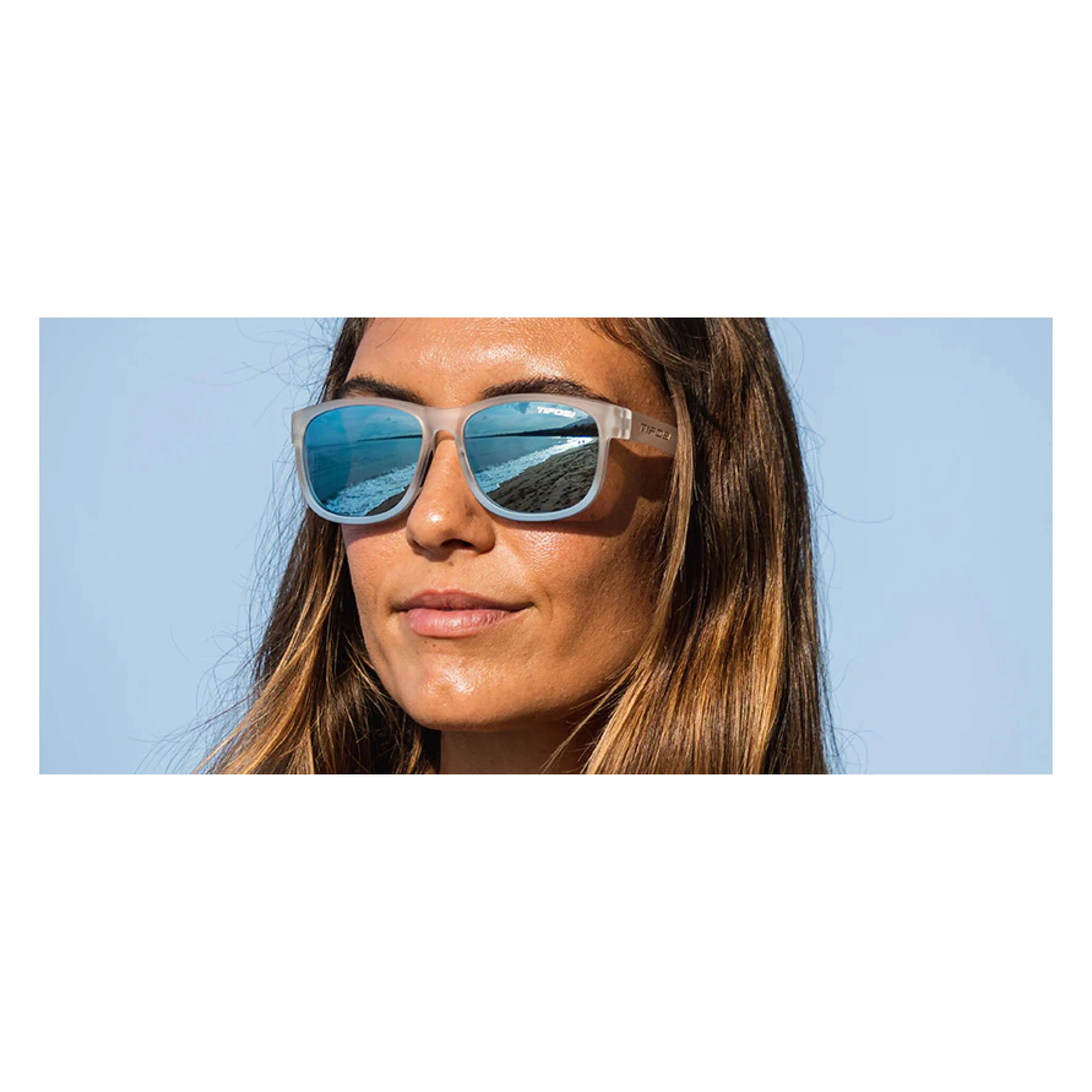 Tifosi Swank Xl Sunglasses - Frost Blue Smoke Bright Blue