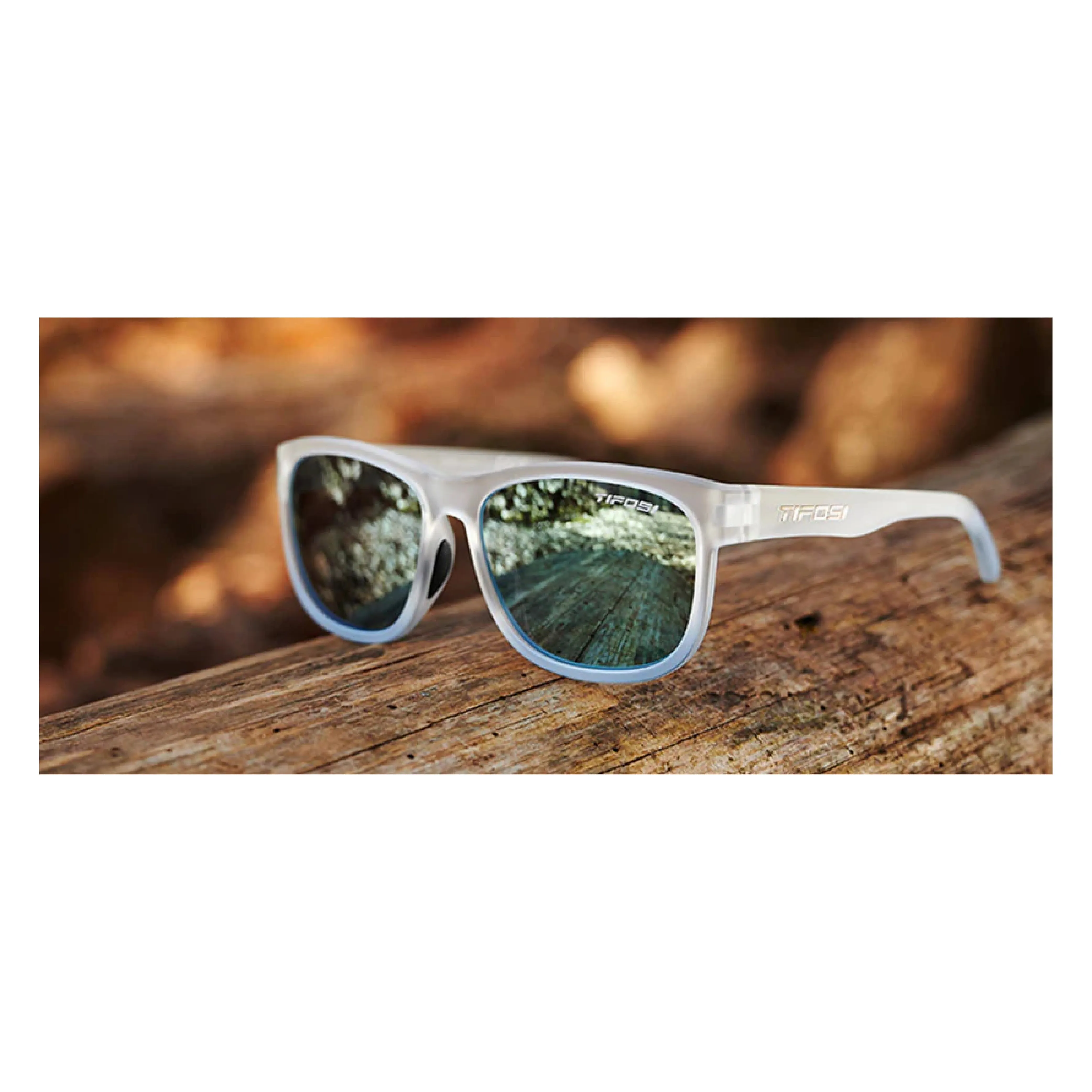 Tifosi Swank Xl Sunglasses - Frost Blue Smoke Bright Blue