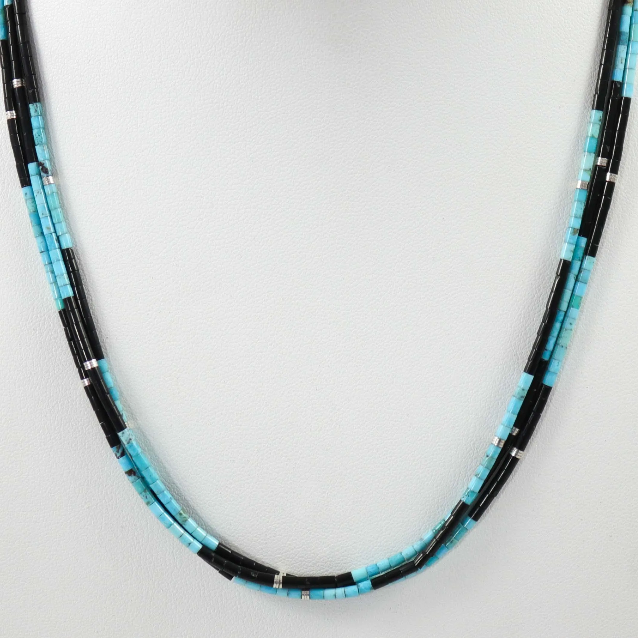 Turquoise and Jet Necklace