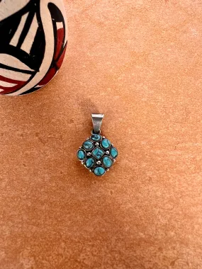 Turquoise Cluster Pendant