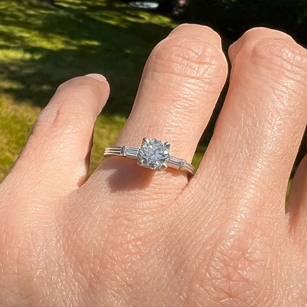 Vintage Engagement Ring, TRB 0.67ct