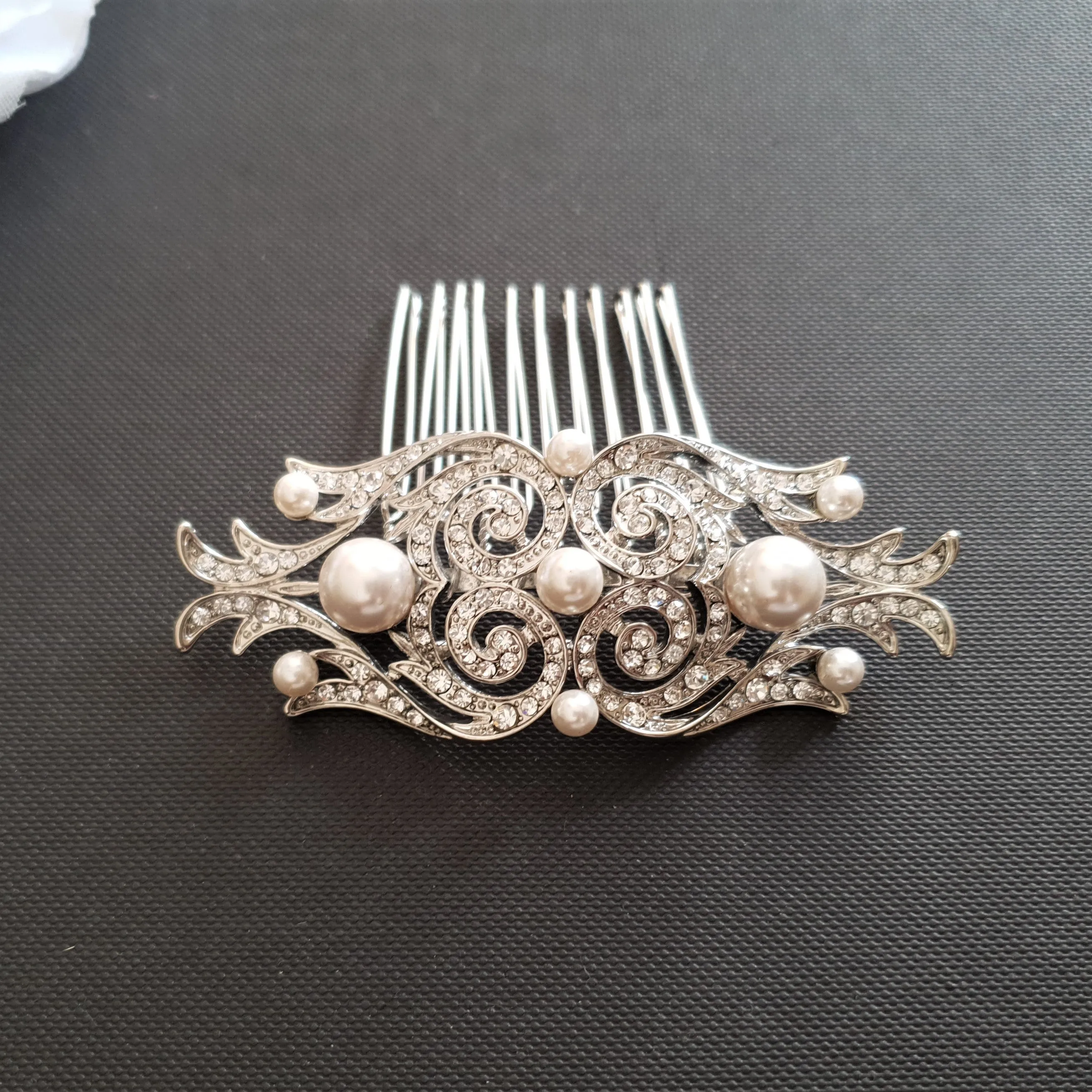 Vintage Inspired Bridal Hair Comb-Aurora