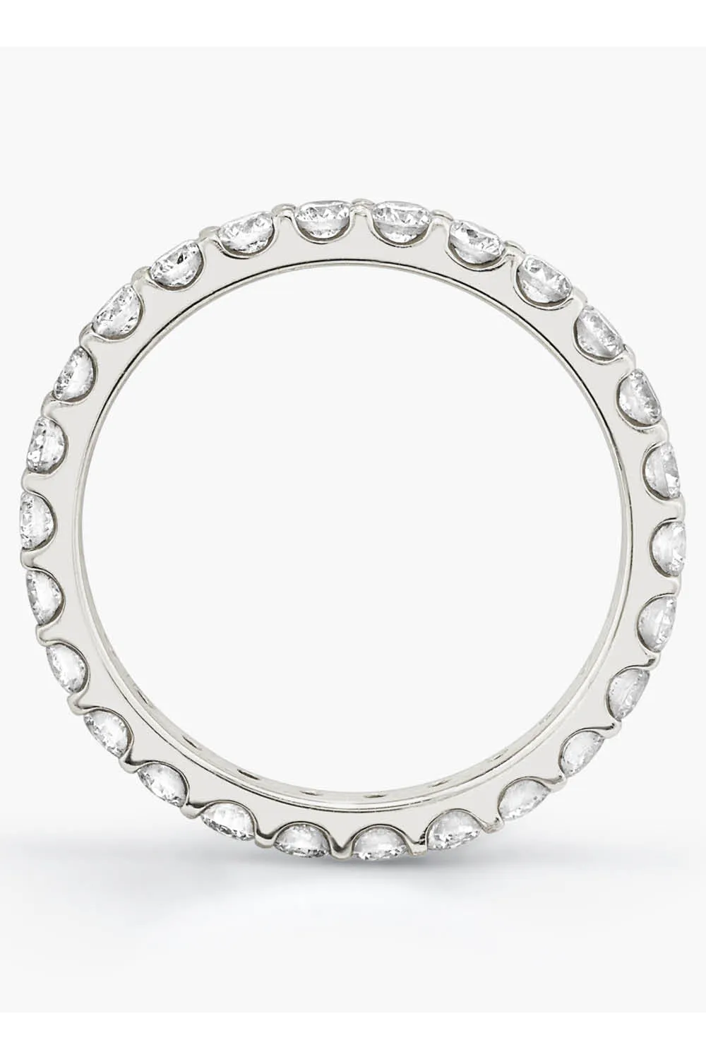 VRAI Round Eternity Band in White Gold