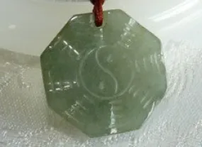 Warm Green  Burmese Jadeite Dao Pendant (BJP853)