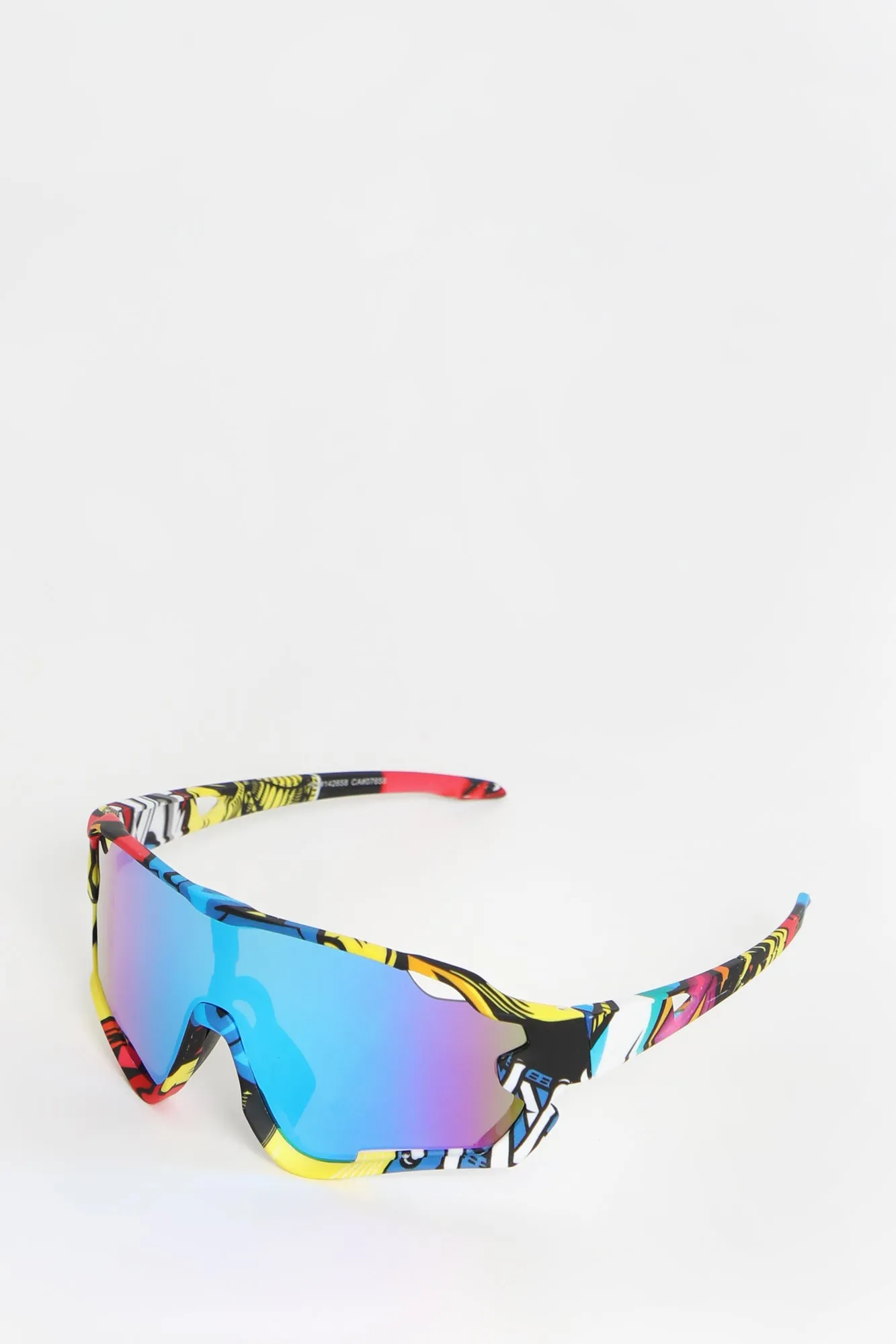 West49 Printed Shield Sunglasses