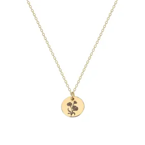 Wildflowers Disc Necklace